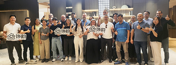 6月9日百隆亚太团队到访饰韵，共话家居新发展